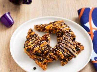 Granola bar cacahuète et café Granola bar cacahuète et café