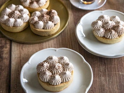 Tartelettes aux chocolats et à la crème de café de Colombie Tartelettes aux chocolats et à la crème de café de Colombie