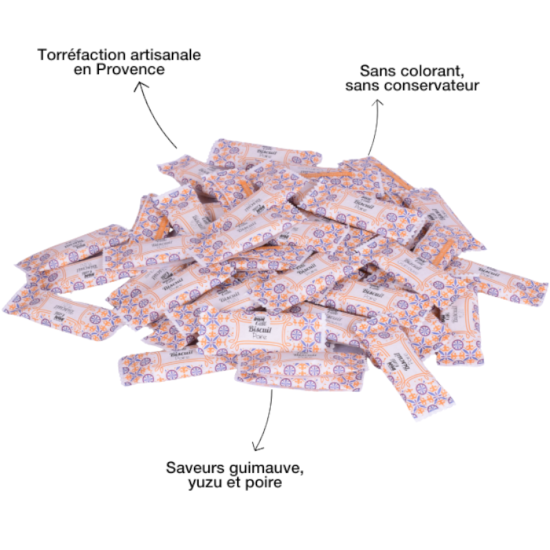 Mix biscuits : Yuzu, guimauve et poire  Mix biscuits : Yuzu, guimauve et poire