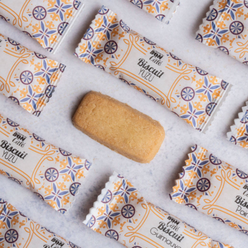 Mix biscuits : Yuzu, guimauve et poire  Mix biscuits : Yuzu, guimauve et poire