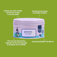Thé vert bio Genmaicha Thé vert bio Genmaicha