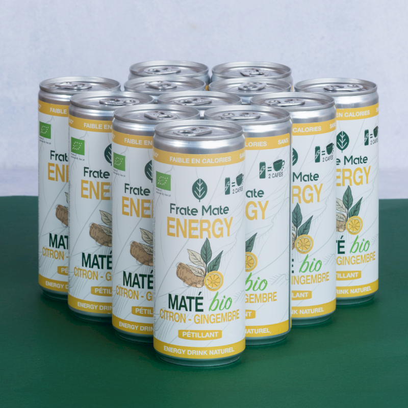 Fraté Maté - Canette Maté Citron-Gingembre  Fraté Maté - Canette Maté Citron-Gingembre
