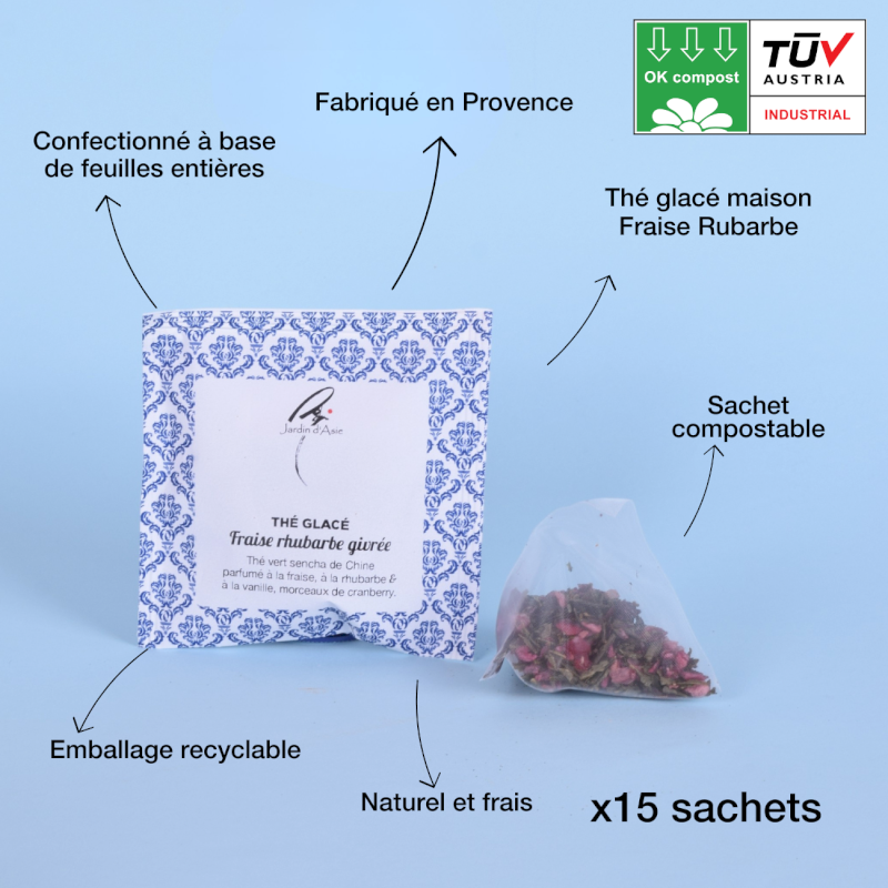 Thé Givré Fraise Rhubarbe