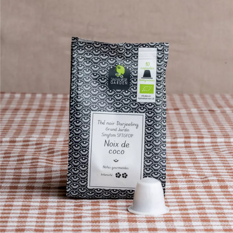 Thé noir Darjeeling Grand Jardin Singtom SFTGFOP noix de coco Thé noir Darjeeling Grand Jardin Singtom SFTGFOP noix de coco