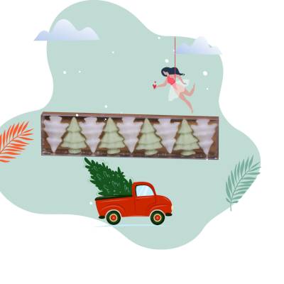 Boîte sucres sapins Boîte sucres sapins