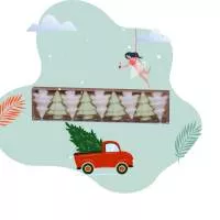 Boîte sucres sapins Boîte sucres sapins