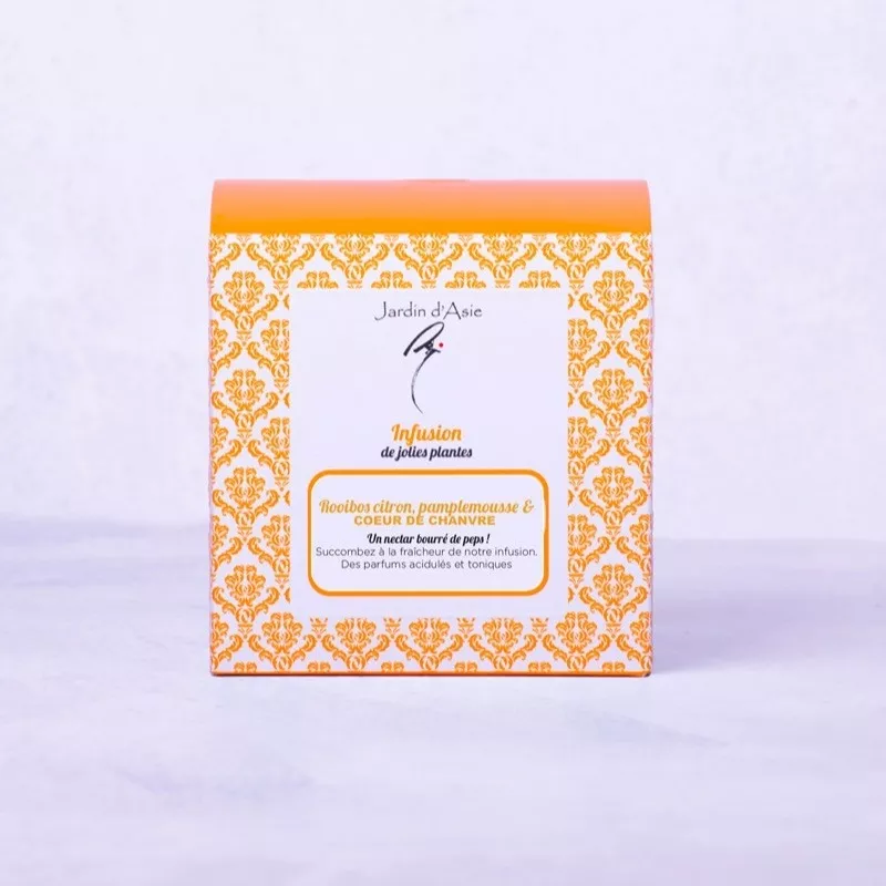 Infusion rooibos citron, pamplemousse & Cœur de chanvre Infusion rooibos citron, pamplemousse & Cœur de chanvre