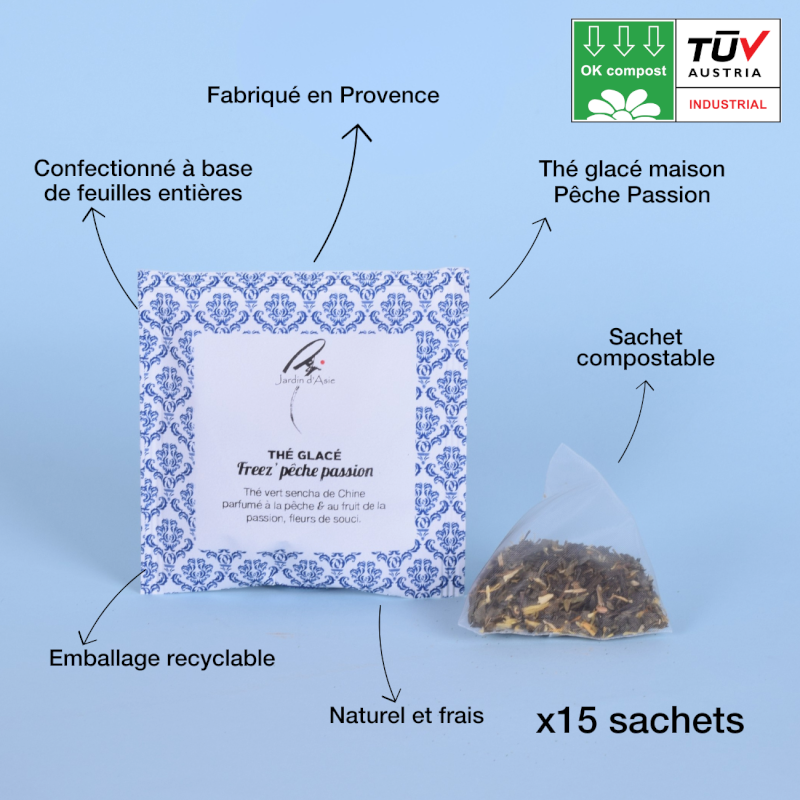 Thé Glacé Freez' Pêche Passion   Thé Glacé Freez' Pêche Passion